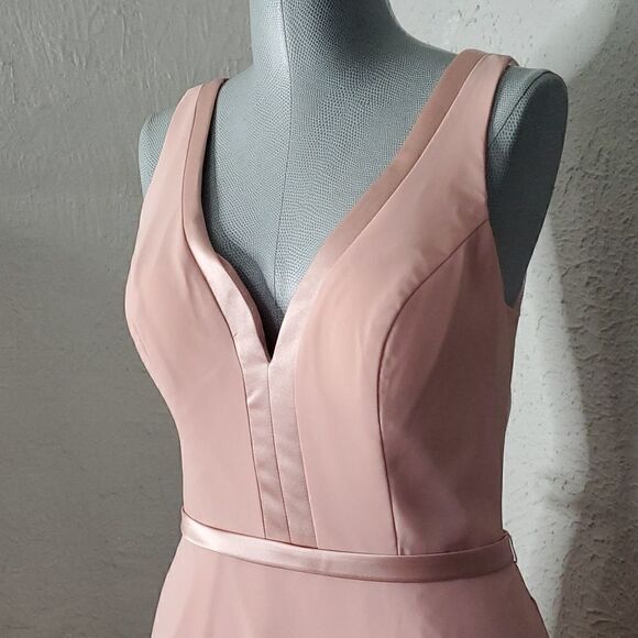 Christina Wu | Floor Length Sheer Back Gown - Picture 4 of 9